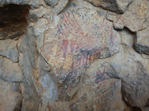 Petroglyphs at Cueva Remigia, Spain.